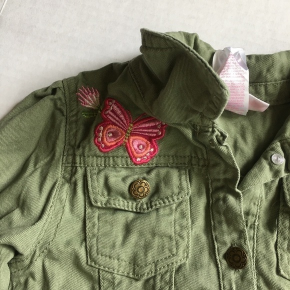 Nannette Kids Embroidered Green Jacket. P/A859/3 - Picture 4 of 8